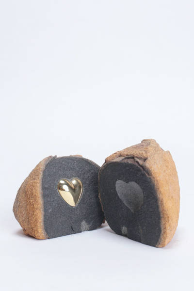 Escultura Pedra Coração