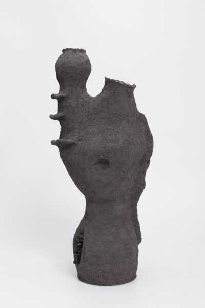 Vaso Argila Preta Com Turmalina Negra