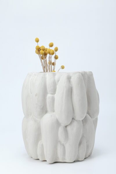 Vaso Aubergina - Branco