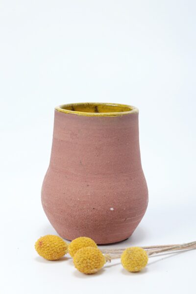 Vaso Bojudinho Terracota Boca Amarela