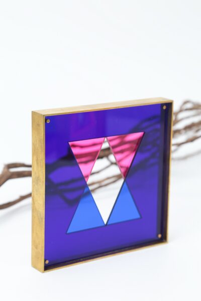 Múltiplo a Cor e a Luz - Pink e Azul Marinho