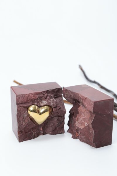 Escultura Corazón Cubo - Mármore Napoleon