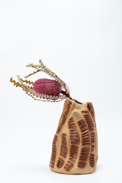 Vaso Favas Flamboyant - Natural