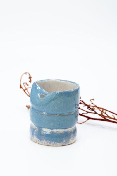 Copo/Porta-lápis em Cerâmica - Azul