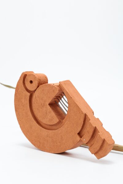 Escultura Pássaro Mini - Terracota