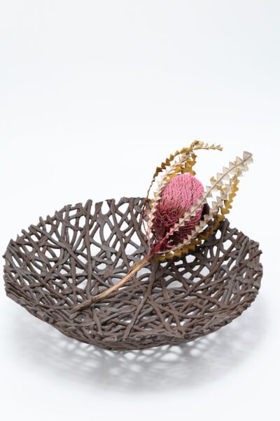 Fruteira Trançada - Marrom