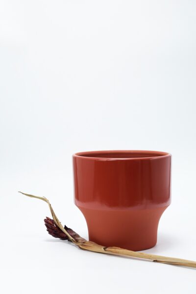 Cachepot em Cerâmica P - Vermelho