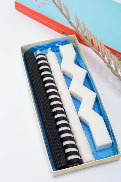 Kit Velas Black and White