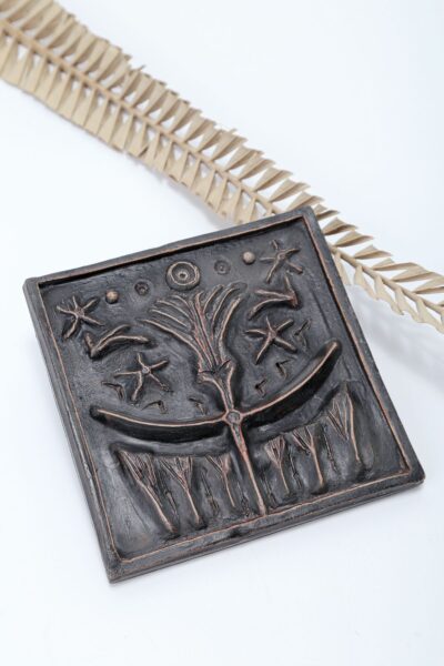 Escultura Geologia do Mistério Parede - Quadrado Raízes e Estrelas